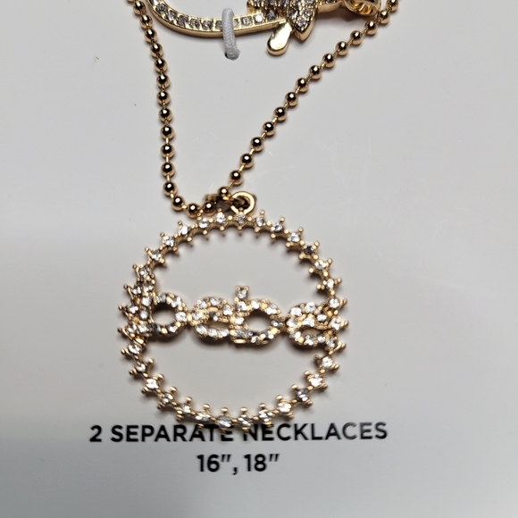 BEBE Gold Necklace Set NWT - Picture 3 of 4